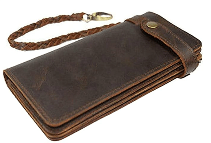 Mejores carteras con cadena hombre 8 Itslife-Cartera-con-cadena-de-metal-y-cuero