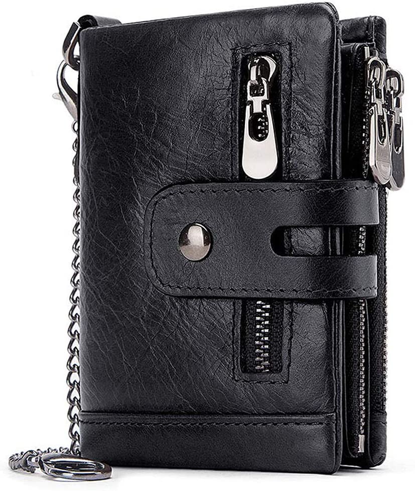Mejores carteras con cadena hombre 14 Cartera-con-cremallera