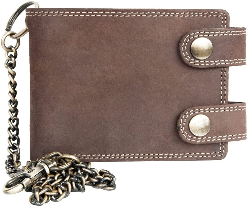 Mejores carteras con cadena hombre 11 Cartera-triple-bordada-Harley-Davidson