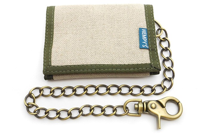 Mejores carteras con cadena hombre 16 hempy de-cáñamo-Tri-Fold-Cartera-con-cadena